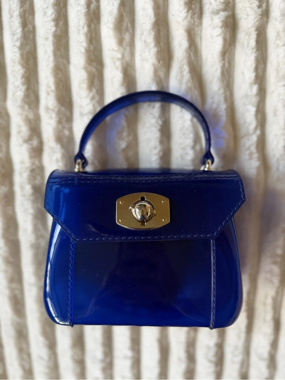 Classic Top-Handle Women's Bag in Deep Blue